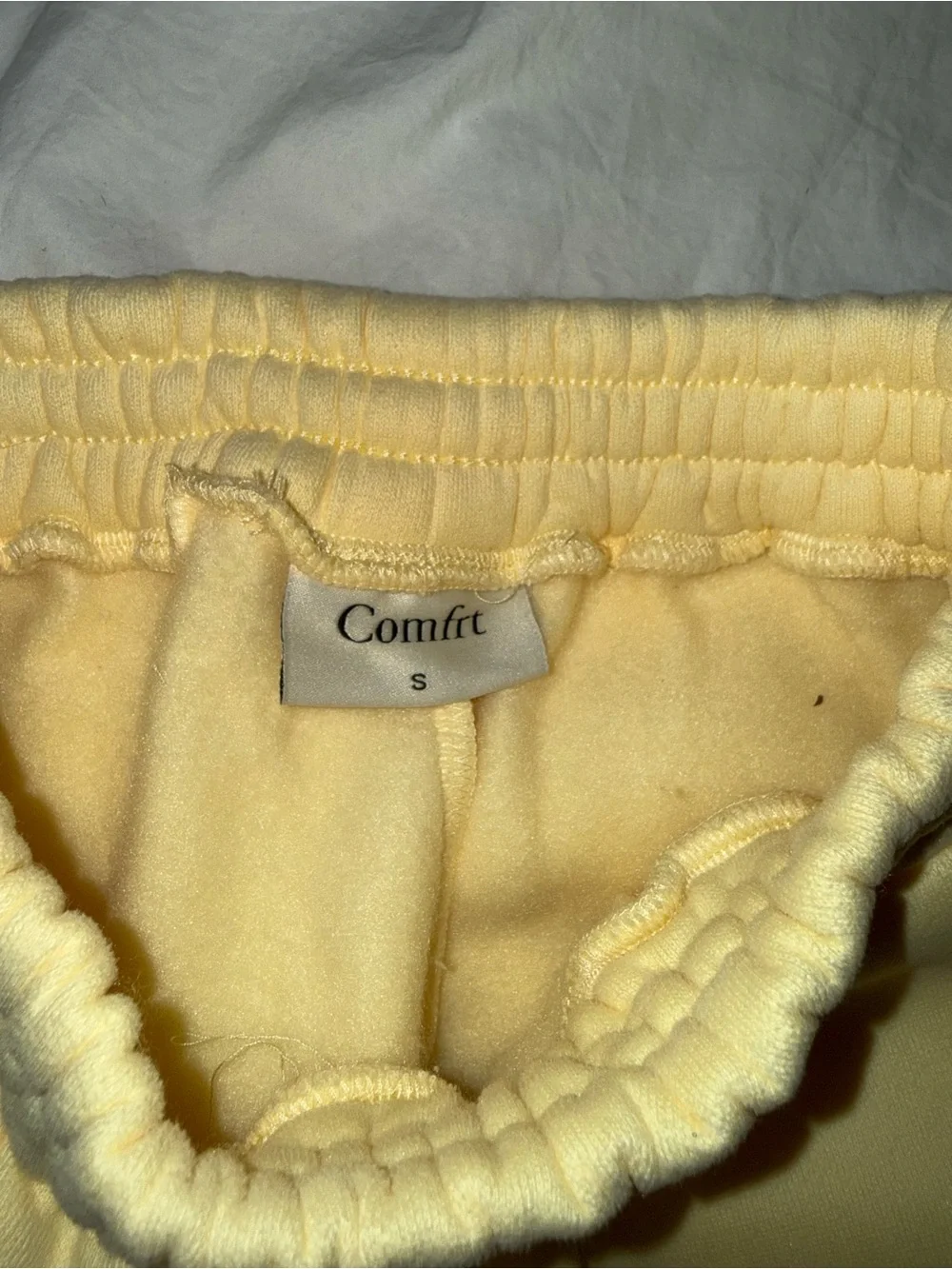 Yellow Fleece Kids Pajama Bottoms - Cozy Elastic Waist
